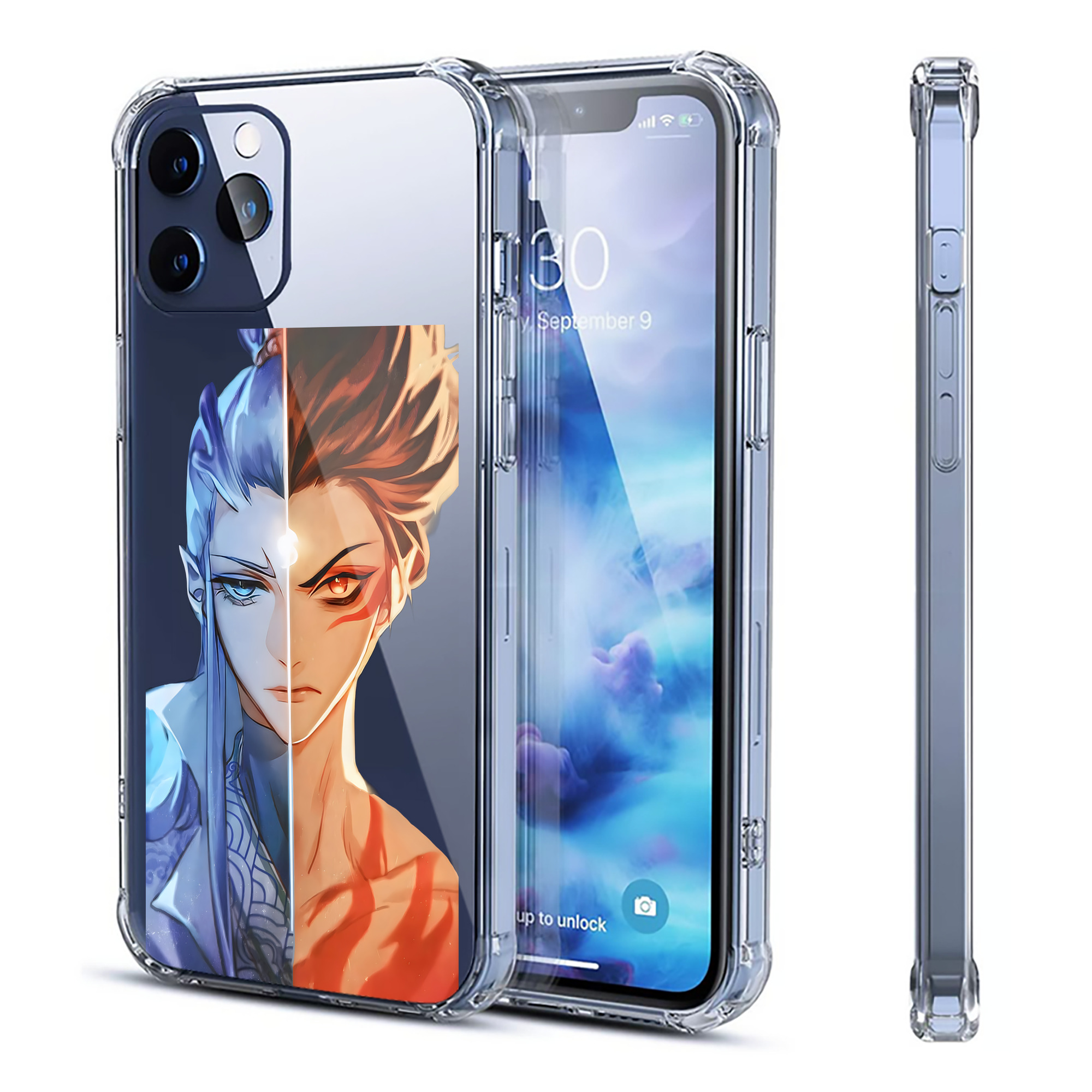 （画像用） Ne Zha 2 ナタ 魔童の大暴れ 【iPhone 12シリーズ対応】透明スマホケース（クリアソフトケース）